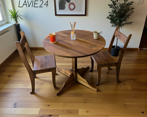 ビンテージ/秋田木工/ラウンドテーブル/カフェテーブル/丸テーブル/テーブル/④ ビンテージ/秋田木工/ラウンドテーブル/カフェテーブル/丸テーブル