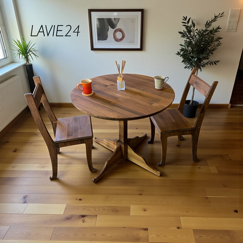 厚みのある 英国 ラウンドテーブルB/ハイテーブル/ 丸テーブル/店舗