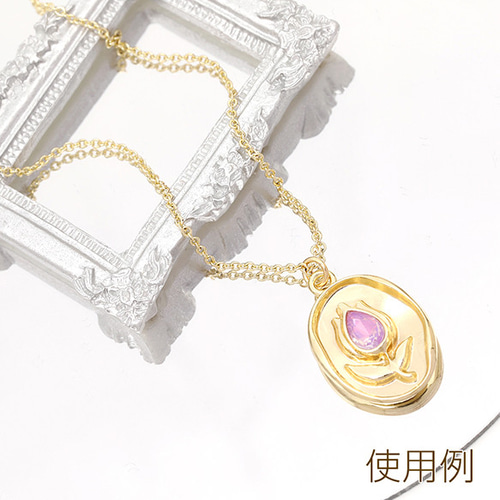 チャーム ボタニカルリーフ&フラワー ホワイト/G – 貴和製作所