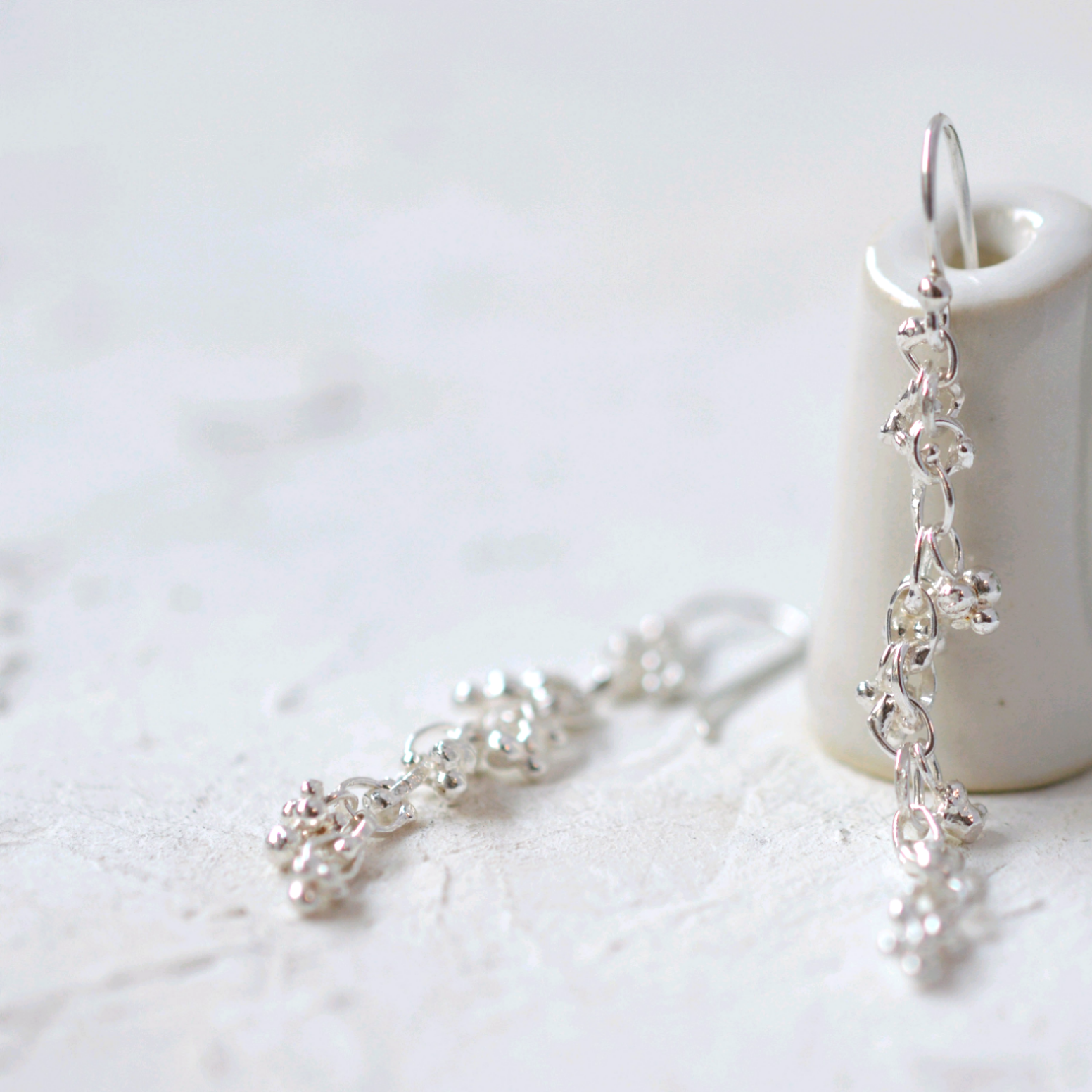 つぶやき　シルバーフックピアス【受注制作】