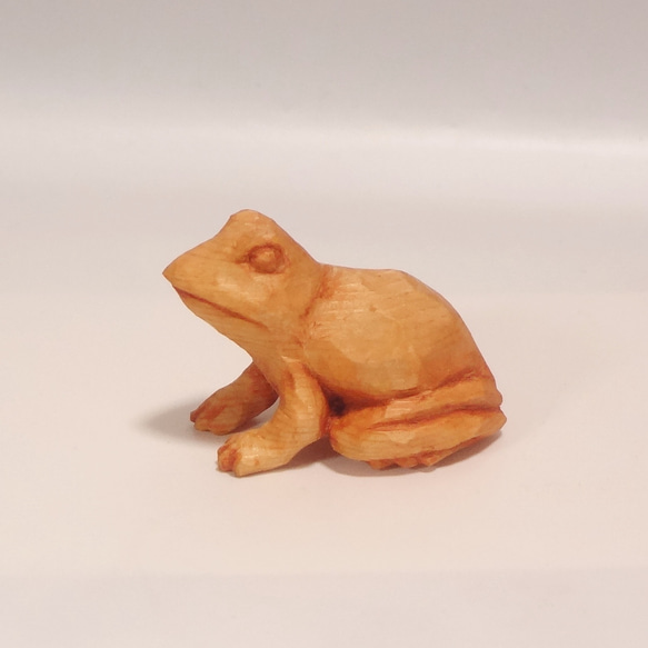手彫り木製カエル置物（柏木） 2025年最新】Yahoo!オークション -蛙