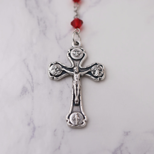 ◎K049-ロザリオ【ルビー】【ビンテージ】【お値引対象品】 ◎K049-ロザリオ【ルビー】【ビンテージ】【お値引対象品】