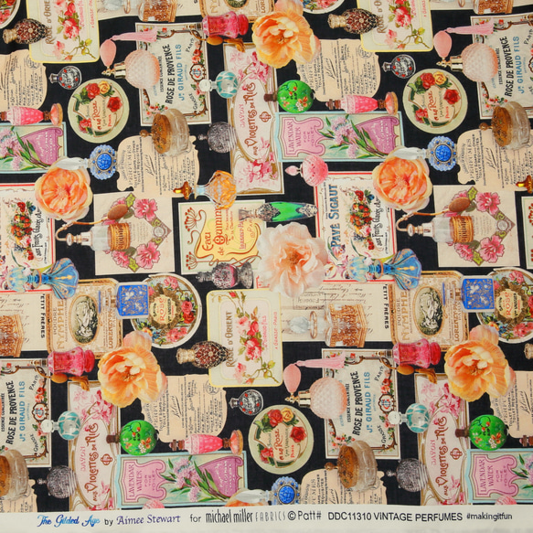 花 香水 パフューム マイケルミラー　VINTAGE PERFUMES  黒  　mi61 7枚目の画像