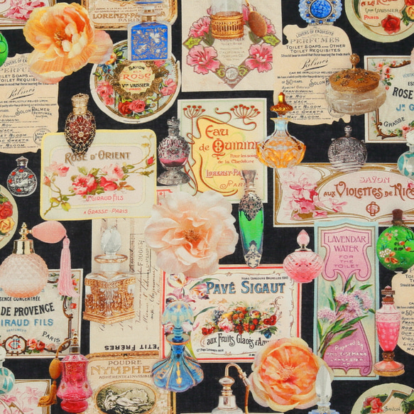 花 香水 パフューム マイケルミラー　VINTAGE PERFUMES  黒  　mi61 2枚目の画像