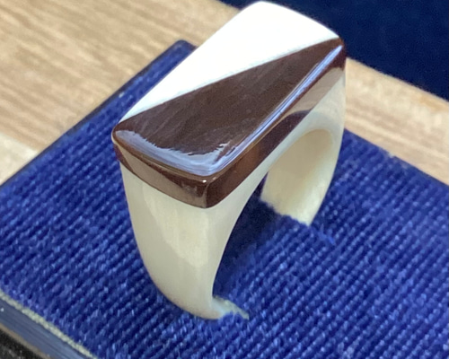 ☆本象牙＆鼈甲指輪 11号 ※H-10 指輪・リング 石橋象牙店 通販