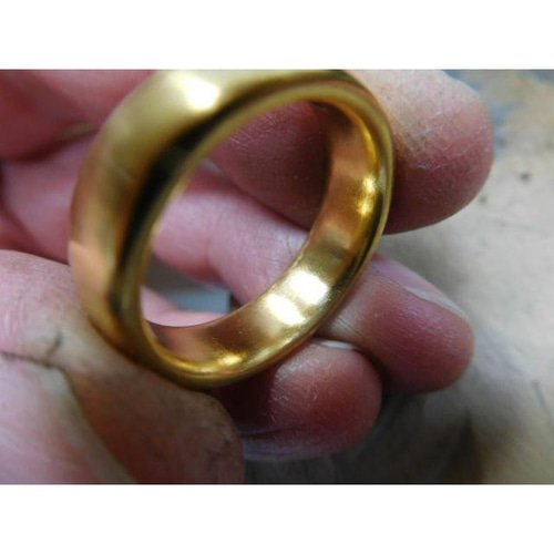 24金 純金の指輪 手作り【鍛造】超甲丸リングがボリューム満点