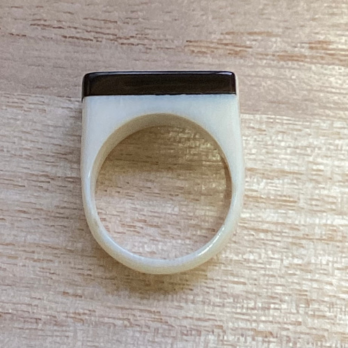 ☆本象牙＆鼈甲指輪 12号 ※H-12 指輪・リング 石橋象牙店 通販