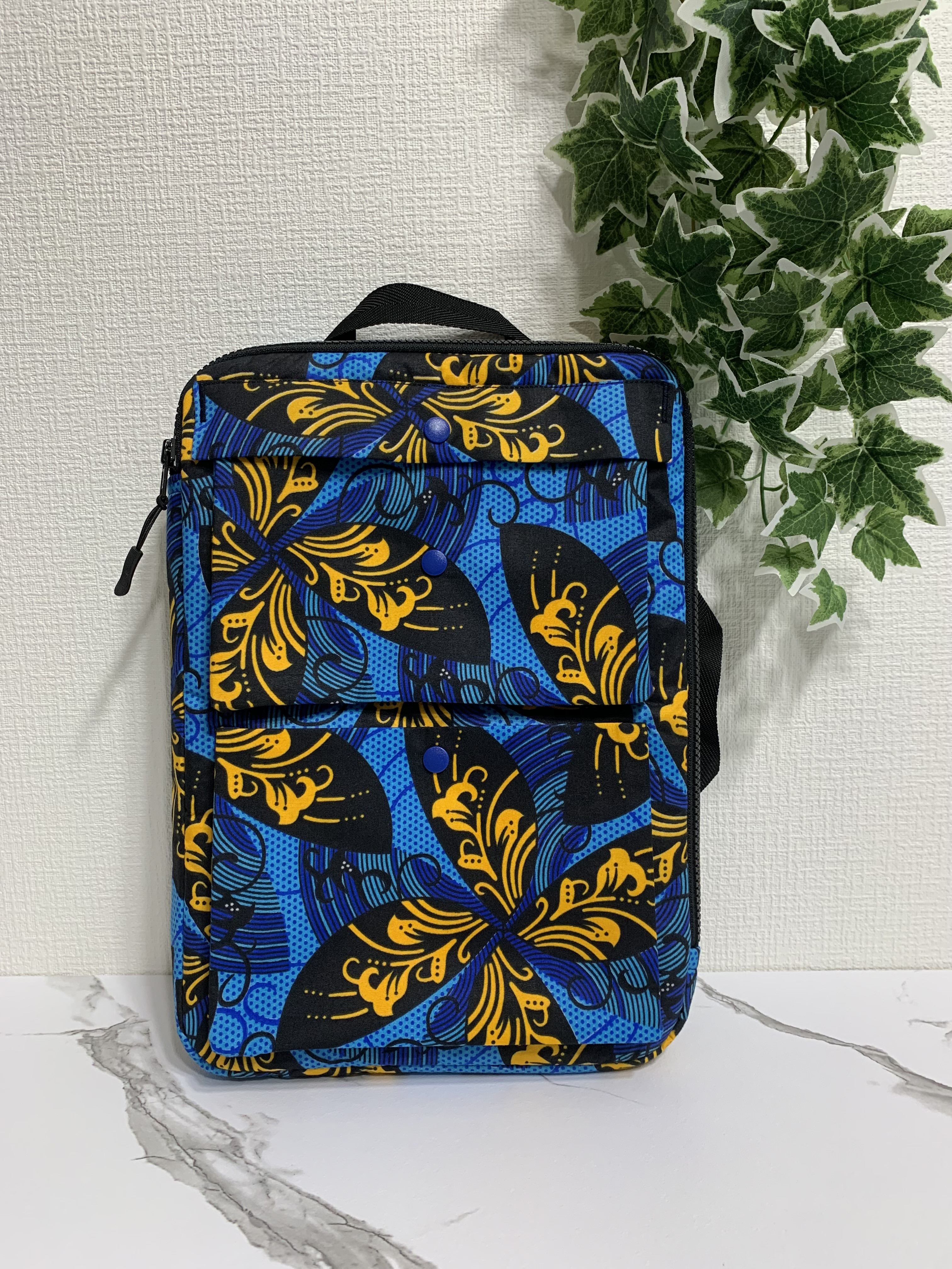 パソコンバック　バックインバックタイプ　PCバック　タブレット　タイダイ柄　14インチ