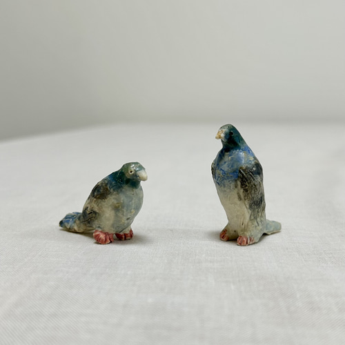 陶の鳩 縁起物】一点もの作品 プレゼントに お部屋のインテリアに