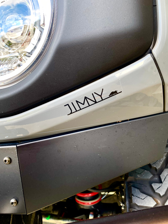 再販×3★JIMNYステッカー　オリジナルロゴ白 2枚目の画像