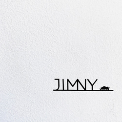 再販×3★JIMNYステッカー　オリジナルロゴ白 5枚目の画像