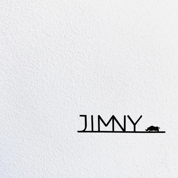 再販×3★JIMNYステッカー　オリジナルロゴ白 5枚目の画像