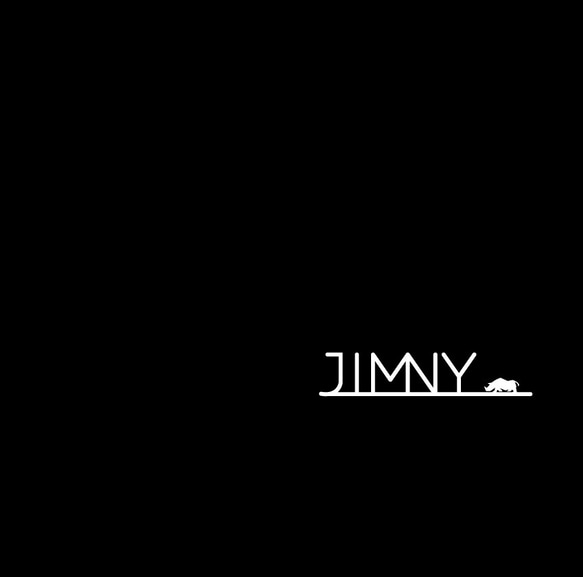 再販×3★JIMNYステッカー　オリジナルロゴ白 1枚目の画像