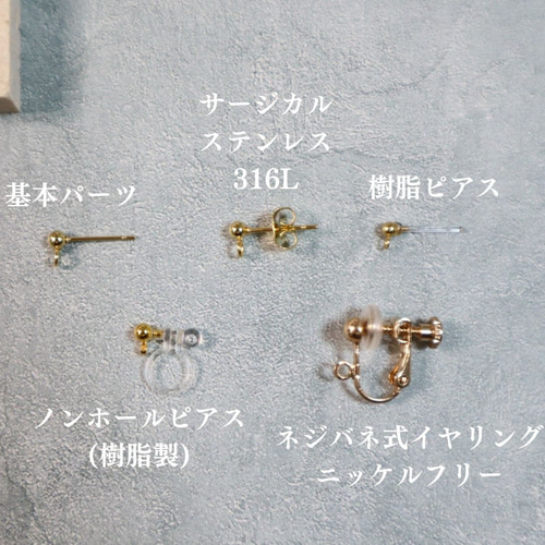 SHELL accessory】貝殻モチーフ パターンA イヤーアクセサリー