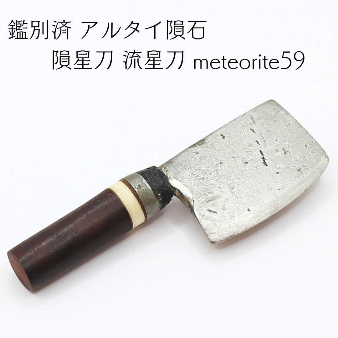 鑑別済 アルタイ隕石 隕星刀 流星刀 meteorite59