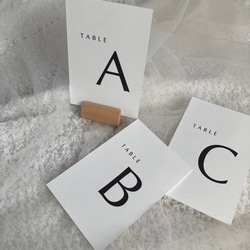 ˗ˋˏ 何枚選んでも600円 ˎˊ˗ テーブルナンバー 1枚目の画像