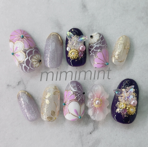 サイズオーダー ネイルチップ No.1 ネイルチップ（つけ爪） mimimint  