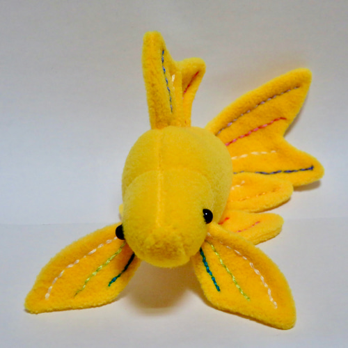 金魚さんぬいぐるみ イエローコメットver.2 ぬいぐるみ 黄色い魚