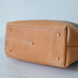 ★限量2件！ ★超人氣！手工製作的扣環皮革兩用單肩包。 第10張的照片