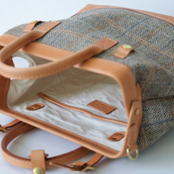 ★限量2件！ ★超人氣！手工製作的扣環皮革兩用單肩包。 第13張的照片