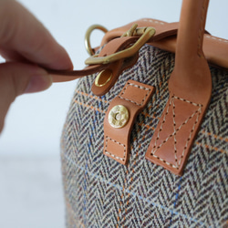 ★限量2件！ ★超人氣！手工製作的扣環皮革兩用單肩包。 第9張的照片