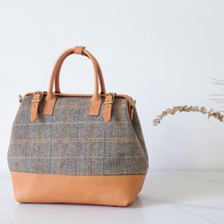 ★限量2件！ ★超人氣！手工製作的扣環皮革兩用單肩包。 第16張的照片