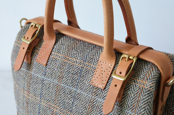 ★限量2件！ ★超人氣！手工製作的扣環皮革兩用單肩包。 第7張的照片