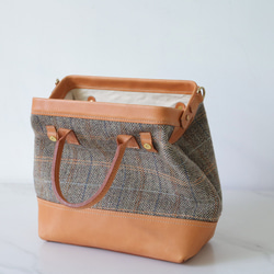 ★限量2件！ ★超人氣！手工製作的扣環皮革兩用單肩包。 第12張的照片