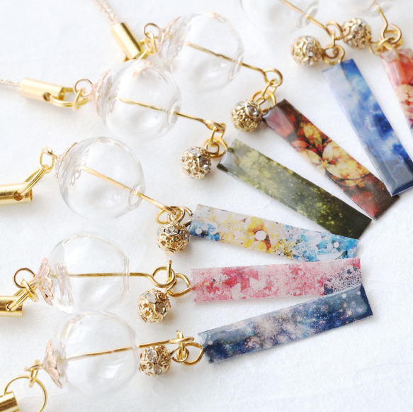 ハンドメイド アクセサリー チャーム ピアスイヤリングネックレスかんざし