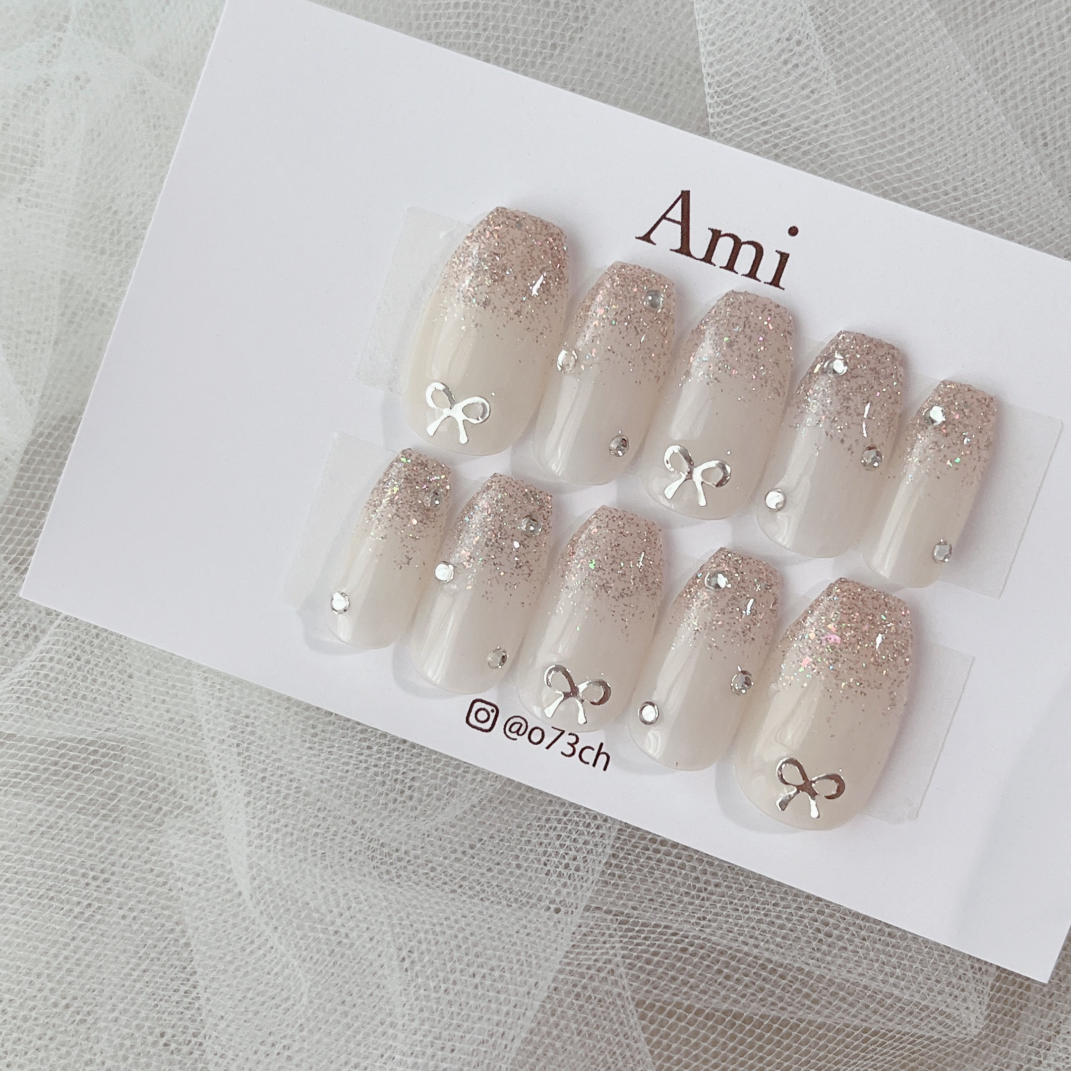 momo made ハンドメイド ネイルチップ ガーリーネイルチップ momo made ハンドメイド ネイルチップ ガーリーネイルチップ ネイル