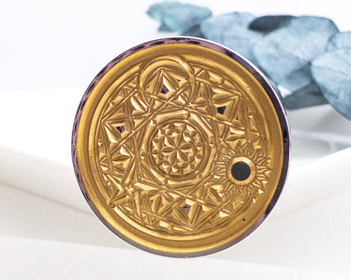 シーリングスタンプ 魔法陣 25mm シーリングワックス用 取り外し可能な