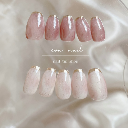 ニュアンスネイル ミラー フレンチ ネイルチップ