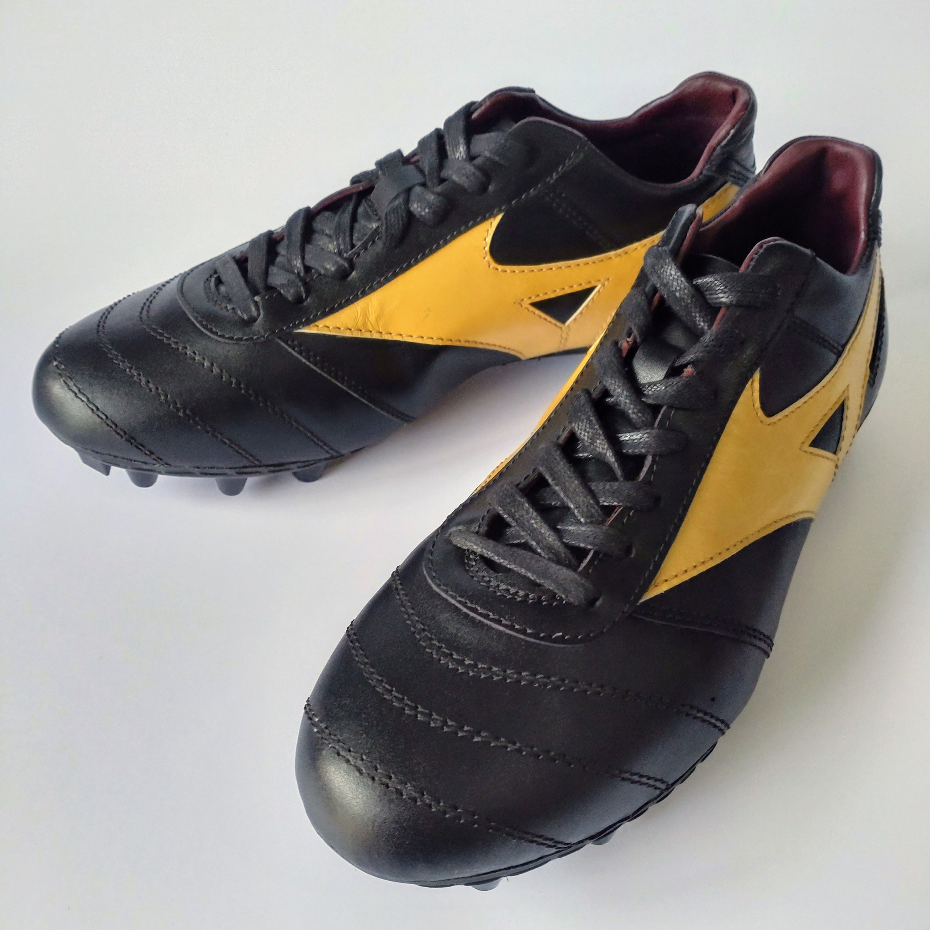★本革サッカーシューズ★サッカースパイク★サイズ調整無料★甲高★幅広★