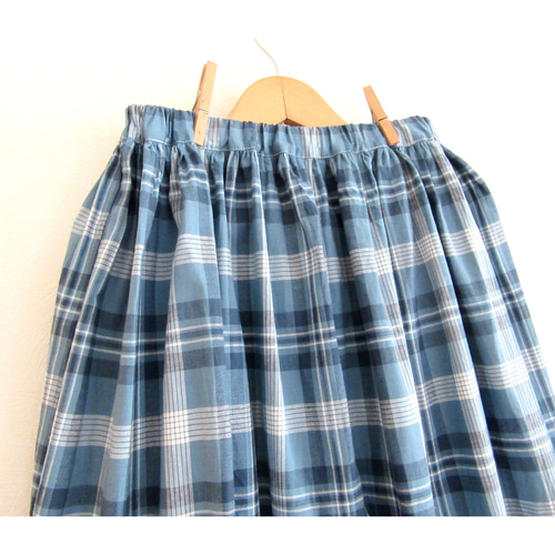 タータンチェック* アシンメトリーティアードスカート フレアスカート