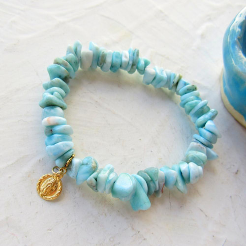 ラリマー ブレスレット コイン 14kgf ブレスレット Jewelico