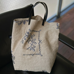 ⚮̈ミナペルホネン anemone gray かくれんぼトート トートバッグ