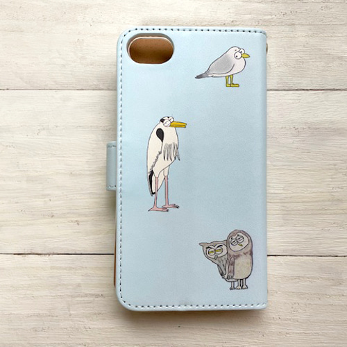 スマホケース 手帳型 鳥 手帳型 かわいい iPhone android