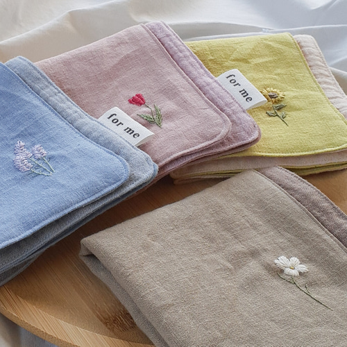 名入れ可〗刺繍ハンカチ 好きな絵柄で作る 絵柄フルオーダー