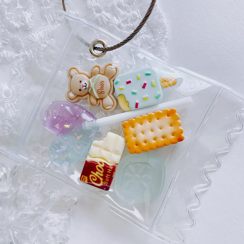 CANDY COLOR TICKET フェイクスイーツ作家様 バッグチャーム CANDY COLOR TICKET フェイクスイーツ作家様 バッグチャーム