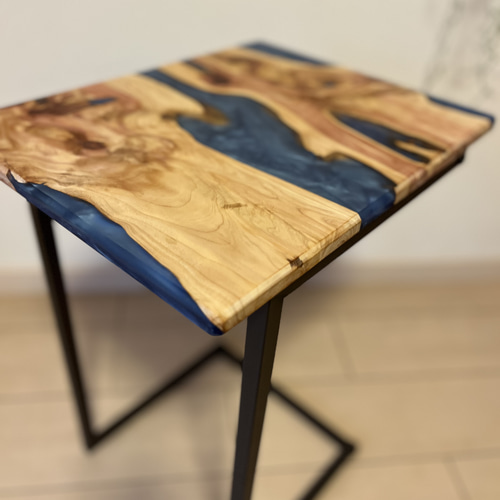 サイドテーブル ソファテーブル レジンテーブル コーヒーテーブル 貝塚