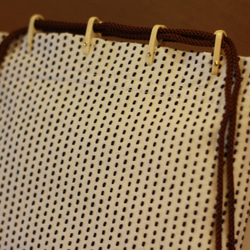 巾着バッグ/刺子/生成/バッグインバッグ/撥水加工 4枚目の画像