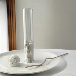 ビーズのボールフラワースティック2本【Maloon No.1-1-3】 7枚目の画像