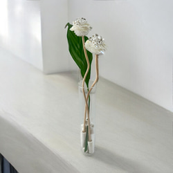 ビーズのボールフラワースティック2本【Maloon No.1-1-3】 1枚目の画像