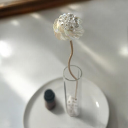 ビーズのボールフラワースティック2本【Maloon No.1-1-3】 8枚目の画像