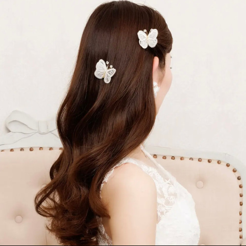 ANNAN WEDDING 蝶々ヘアピン MA137 3個セット 楽天市場】【ランキング 第1位 】【レース製の蝶々モチーフ