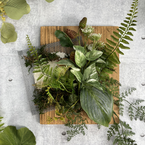 光触媒加工ウォールグリーンフェイクグリーン壁掛けC