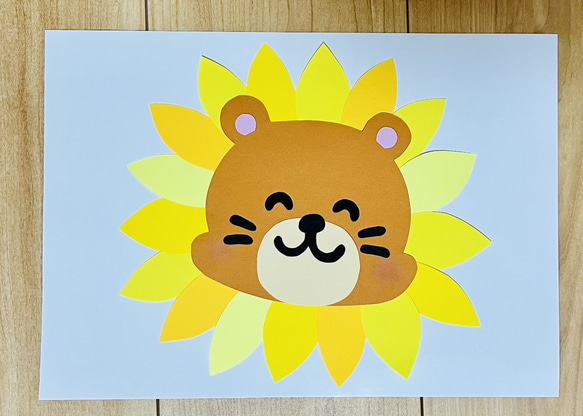壁面飾り　ひまわり　夏壁面　保育　幼稚園