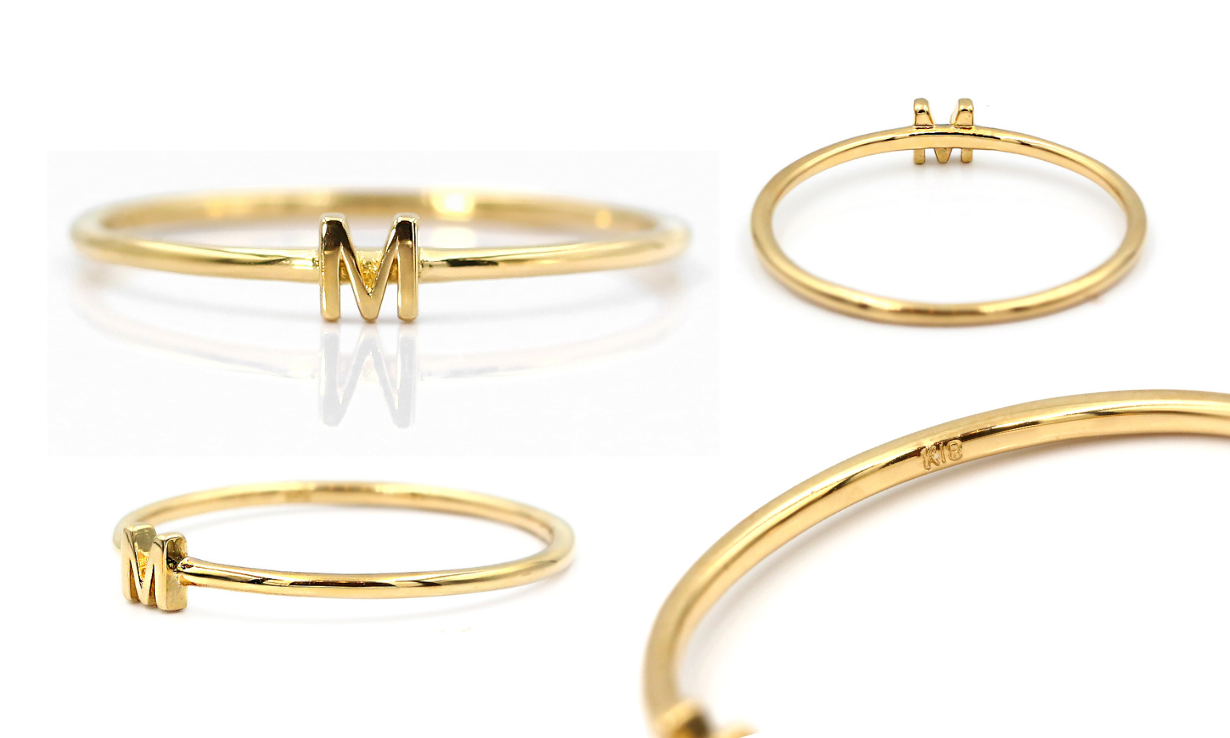 Kei.jewelry「INITIAL JEWELRY」イニシャルK10リング単品　オーダーメイド品 19,092円