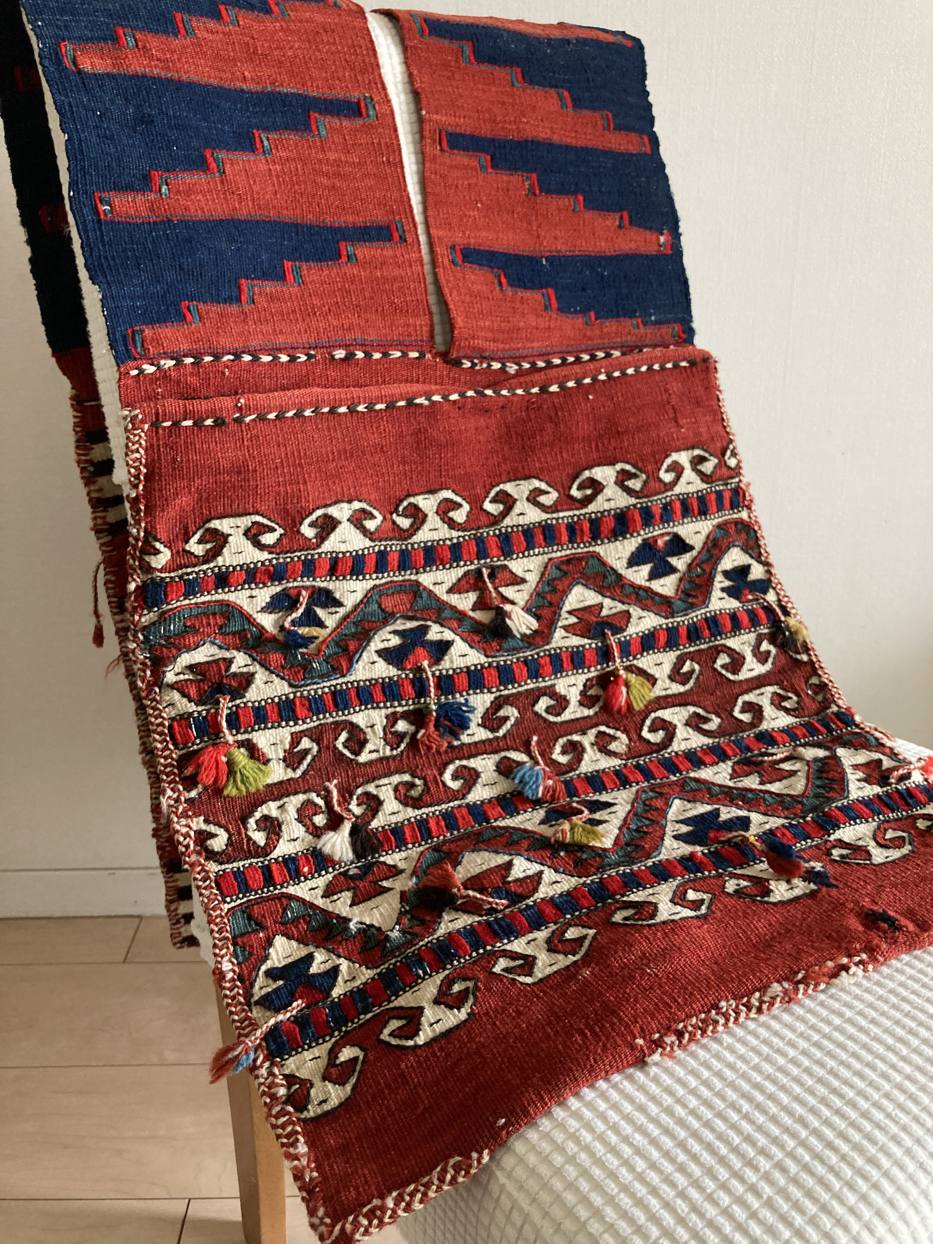 キリム 手織り トルコ HEYBE ハンドメイド 羊毛 草木染め インテリア kilim ❁送料無料