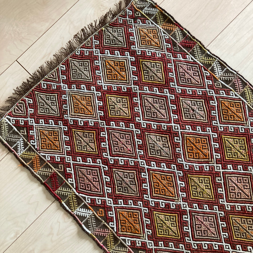 アンティーク キリム シワス トルコ 手織り 草木染め ハンドメイド